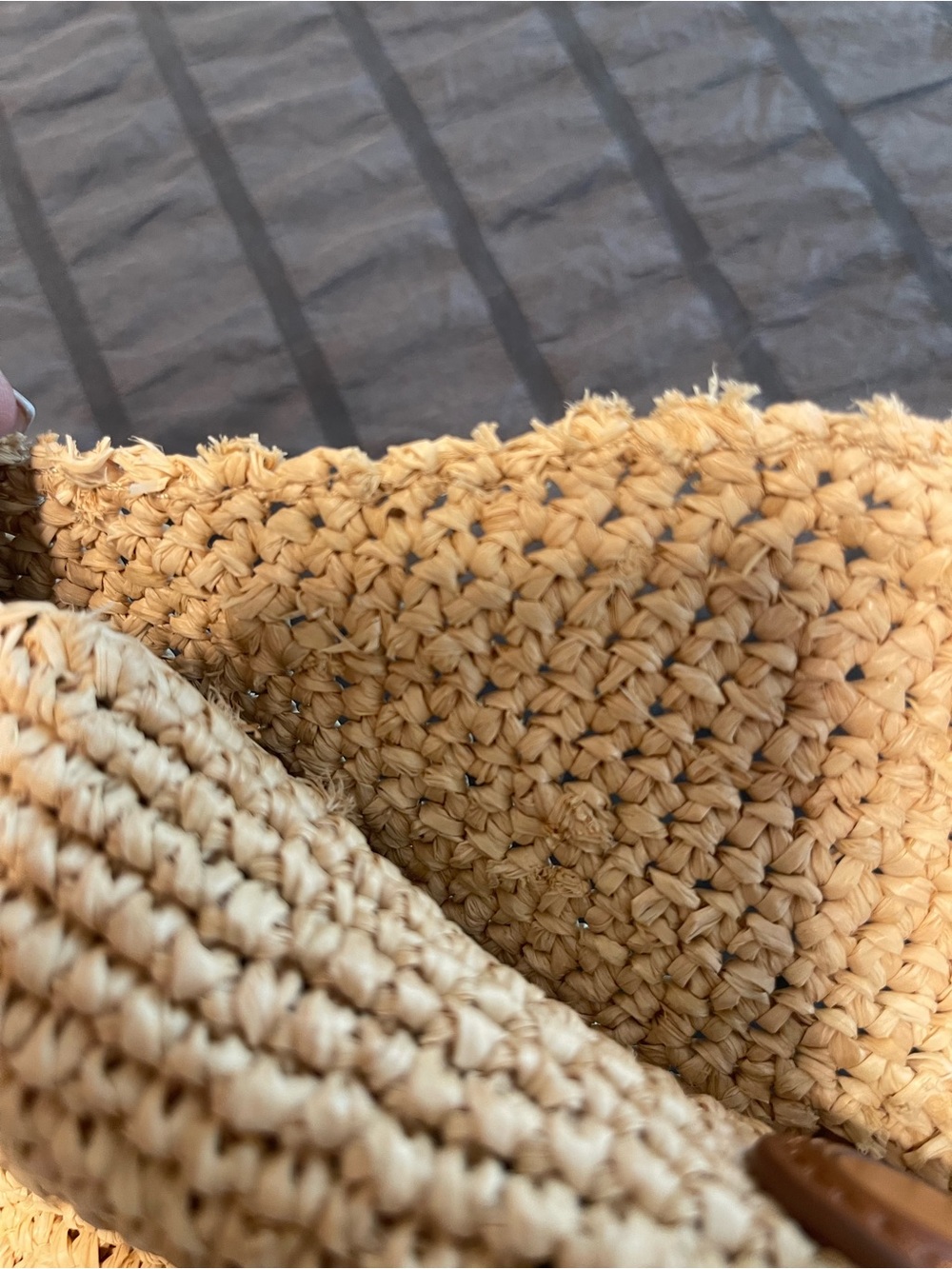 J. Crew Berkeley Small Handknotted Shoulder Bag in Raffia - Picture 14 of 16